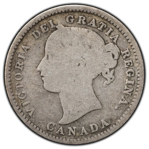 SOLD Canada 1858 10 Cents Dime Silver Coin - First Year of Issue!
