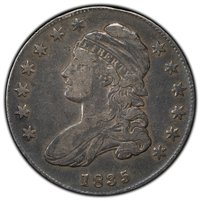 SOLD United States 1835 50 Cents Capped Bust Half Dollar Silver Coin