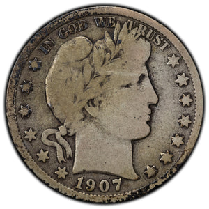 SOLD United States 1907-D 50 Cents Barber Half Dollar Silver Coin