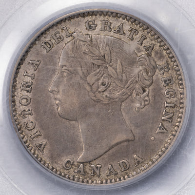 Canada 1882-H 10 Ten Cents Silver Coin - PCGS XF-40