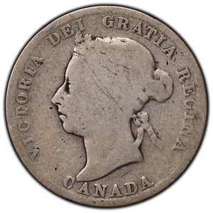 SOLD Canada 1899 25 Cents Quarter Silver Coin