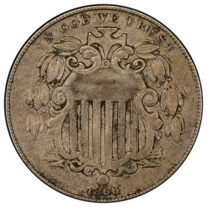 SOLD United States 1866 5 Cents Shield Nickel Coin
