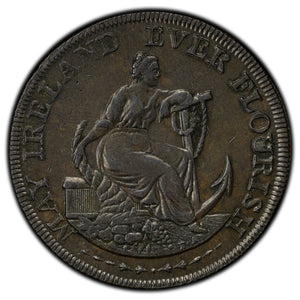 SOLD Ireland 1795 Dublin May Ireland Ever Flourish  1/2 Half Penny Token D&H #352c