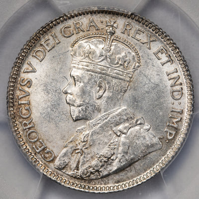 SOLD Canada 1936 25 Cents Quarter Silver Coin - PCGS MS-62