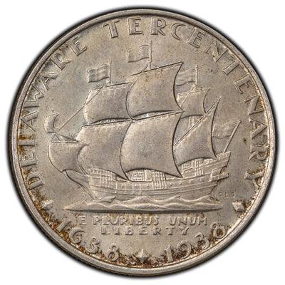 SOLD United States 1936 Delaware 50 Cents Half Dollar Commemorative Silver Coin