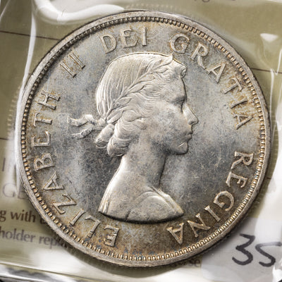 SOLD Canada 1958 $1 Silver Dollar Coin - ICCS MS-63