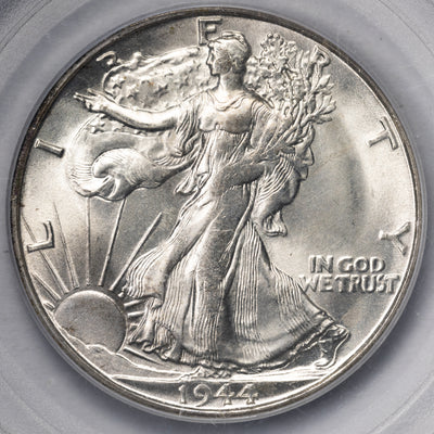 SOLD United States 1944-S 50 Cents Walking Liberty Half Dollar Coin - PCGS MS-64