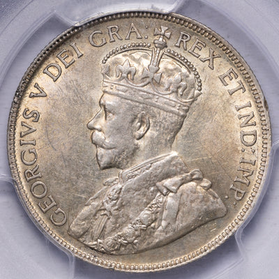 SOLD Canada 1929 50 Cents Silver Coin - PCGS AU-58