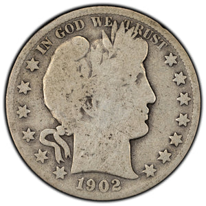 SOLD United States 1902-S 50 Cents Barber Half Dollar Silver Coin
