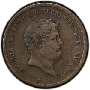 SOLD Italy Naples 1852 10 Tornesi Coin