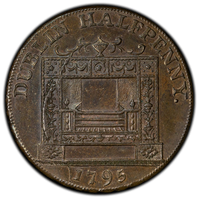 Ireland 1795 Dublin May Ireland Ever Flourish 1/2 Half Penny Token D&H #352b