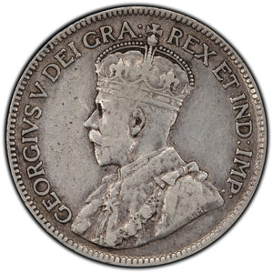 SOLD Canada 1918 25 Cents Quarter Silver Coin