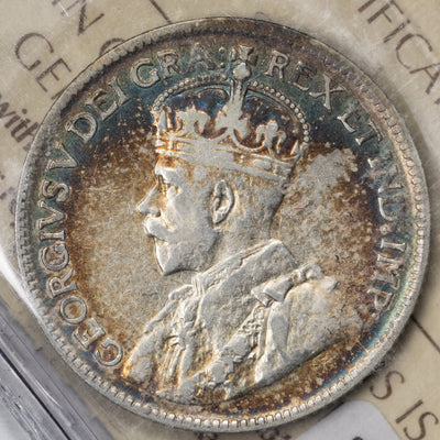SOLD Canada 1927 25 Cents Quarter Silver Coin - ICCS VF-20