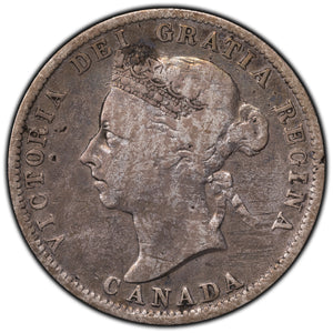 SOLD Canada 1900 25 Cents Quarter Silver Coin