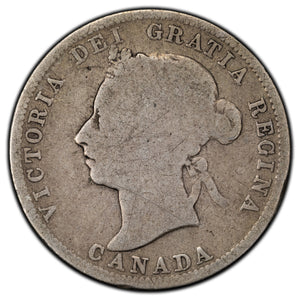 SOLD Canada 1900 25 Cents Quarter Silver Coin