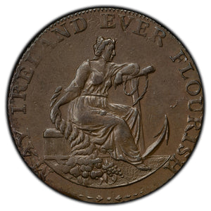 SOLD Ireland 1794 Dublin May Ireland Ever Flourish 1/2 Half Penny Token D&H #351c