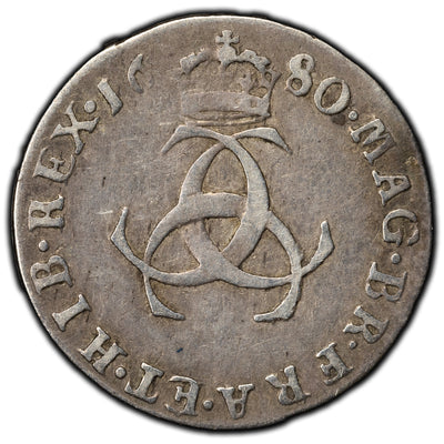 SOLD Great Britain 1680 3 Pence Silver Coin Charles II