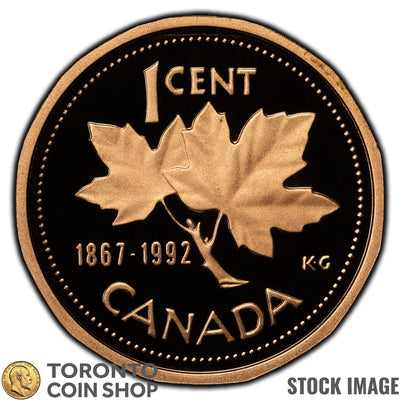 Canada 1992 (1867-1992) 1 Cent Coin - Proof Strike