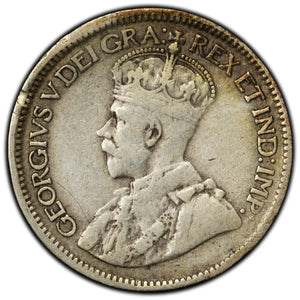 SOLD Canada 1915 10 Cents Dime Silver Coin - Bend
