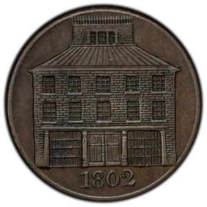 SOLD Ireland 1802 Dublin Pantheon Phusitechnikon 1/2 Half Penny Token D&H #350