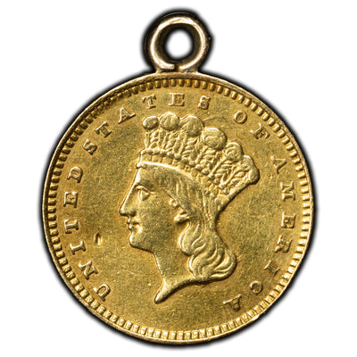 SOLD United States 1862 $1 One Dollar Gold Coin - Jewellery Piece