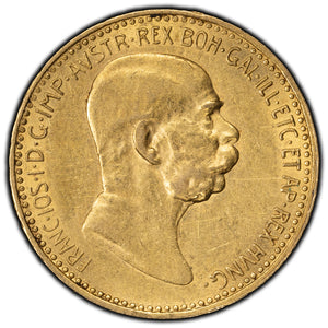 SOLD Austria 1908 10 Corona Gold Coin KM #2810