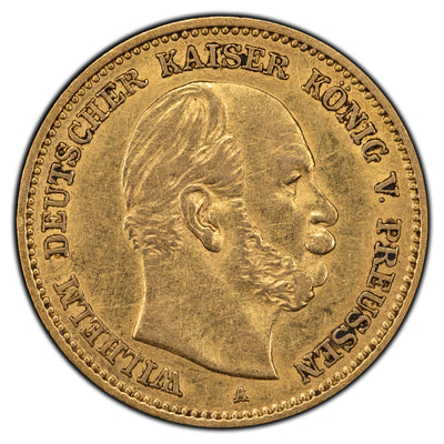 SOLD Germany Prussia 1877-A 5 Mark Gold Coin