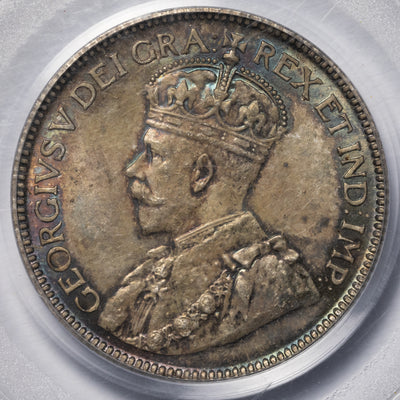 SOLD Canada 1935 25 Cents Quarter Silver Coin - PCGS MS-64 OGH
