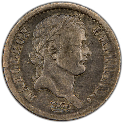 France 1808 W 1/2 Franc Silver Coin