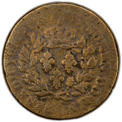 French West Indies 1767 No Counterstamp 12 Denier Coin