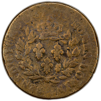 French West Indies 1767 No Counterstamp 12 Denier Coin