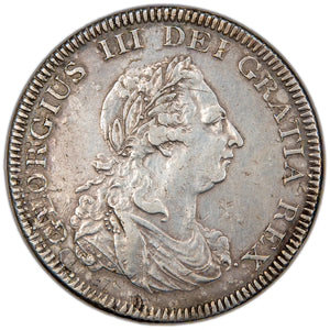 Great Britain 1804 George III Five Shillings Bank Dollar Silver Coin SCBC 3768 26.64g