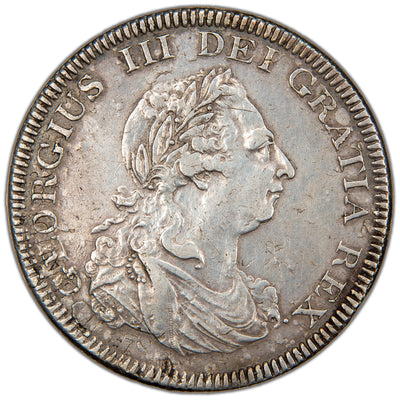 Great Britain 1804 George III Five Shillings Bank Dollar Silver Coin SCBC 3768 26.64g
