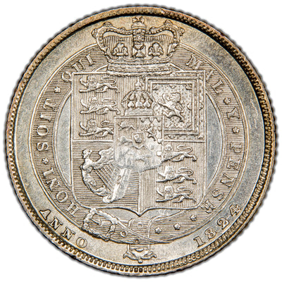 Great Britain 1824 George IIII 6d Sixpence Silver Coin SCBC 3814 2.84g