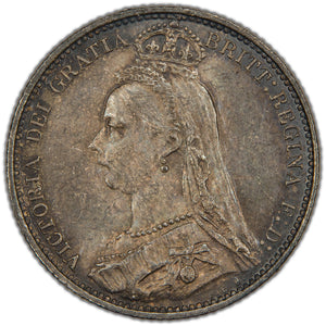 Great Britain 1887 6d Sixpence Silver Coin