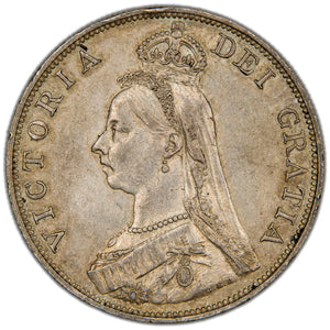 Great Britain 1889 Double Florin Silver Coin