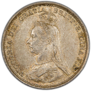 Great Britain 1889 3d Three Pence Silver Coin