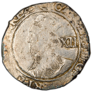 Great Britain c.1641-1643 Charles I 12d Shilling Hammered Silver Coin SCBC 2799 5.95g