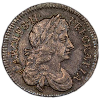 Great Britain 1679 Charles II 4d Groat Silver Coin SCBC 3384