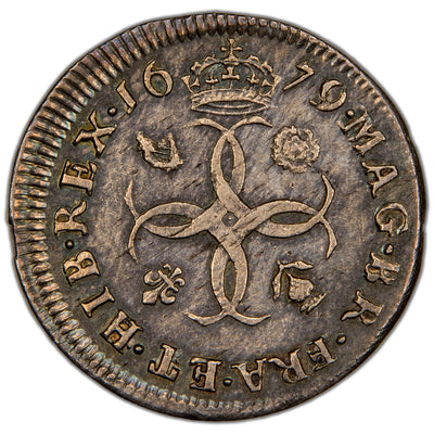 Great Britain 1679 Charles II 4d Groat Silver Coin SCBC 3384