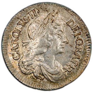 Great Britain 1679 Charles II 4d Groat Silver Coin SCBC 3384