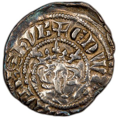 Great Britain c.1272-1307 Edward I 1/2d Half Penny Silver Coin SCBC 1437 - Double Struck