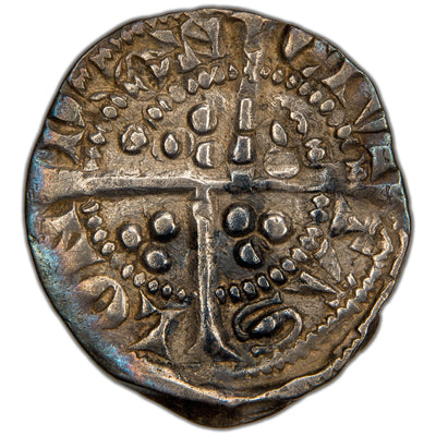 Great Britain c.1272-1307 Edward I 1/2d Half Penny Silver Coin SCBC 1437 - Double Struck