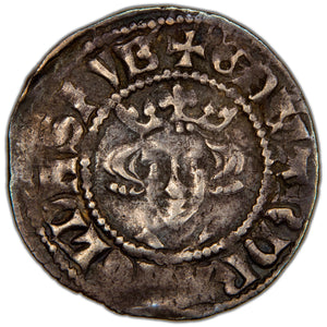 Great Britain c.1301-1310 Edward I 1d One Penny Hammered Silver Coin SCBC 1409 1.29g