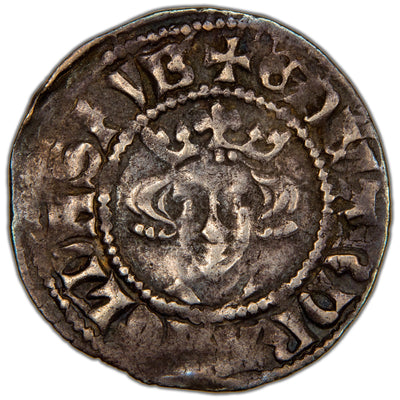 Great Britain c.1301-1310 Edward I 1d One Penny Hammered Silver Coin SCBC 1409 1.29g