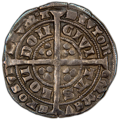 Great Britain c.1327-1377 Edward III 4d Groat Hammered Silver Coin SCBC 1566 4.48g