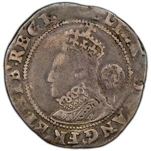 Great Britain 1596 Elizabeth 6d Sixpence Hammered Silver Coin SCBC 2578b 2.84g