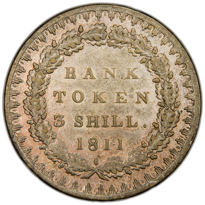 Great Britain 1811 36d Three Shilling Bank Token Contemporary Imitation SCBC 3769