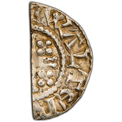 Great Britain c.1154-1189 Henry II 1/2d Cut Half Penny Hammered Silver Coin SCBC 1344 0.54g