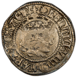 Great Britain c.1509-1547 Henry VIII 2d Half Groat Hammered Silver Coin SCBC 2322 1.31g